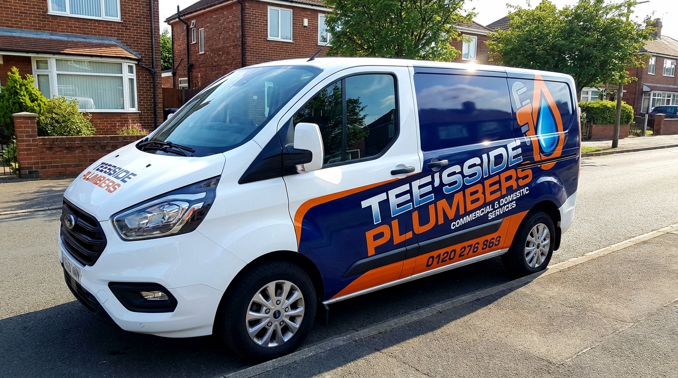 Plumbing service van